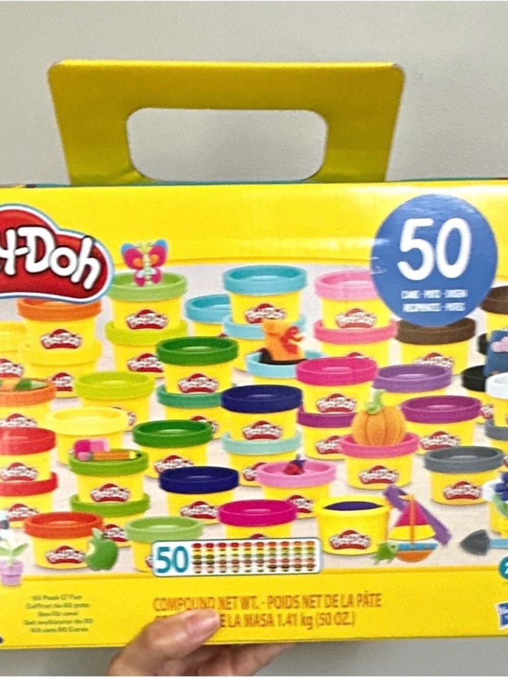 Play-Doh 50-Can Creative Compound Pack in Yellow with Multi-Color Lids